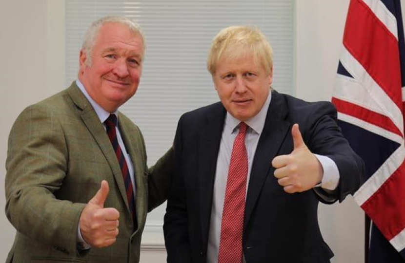 Sir Mike Penning and Boris Johnson