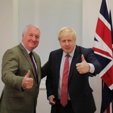 Sir Mike Penning and Boris Johnson